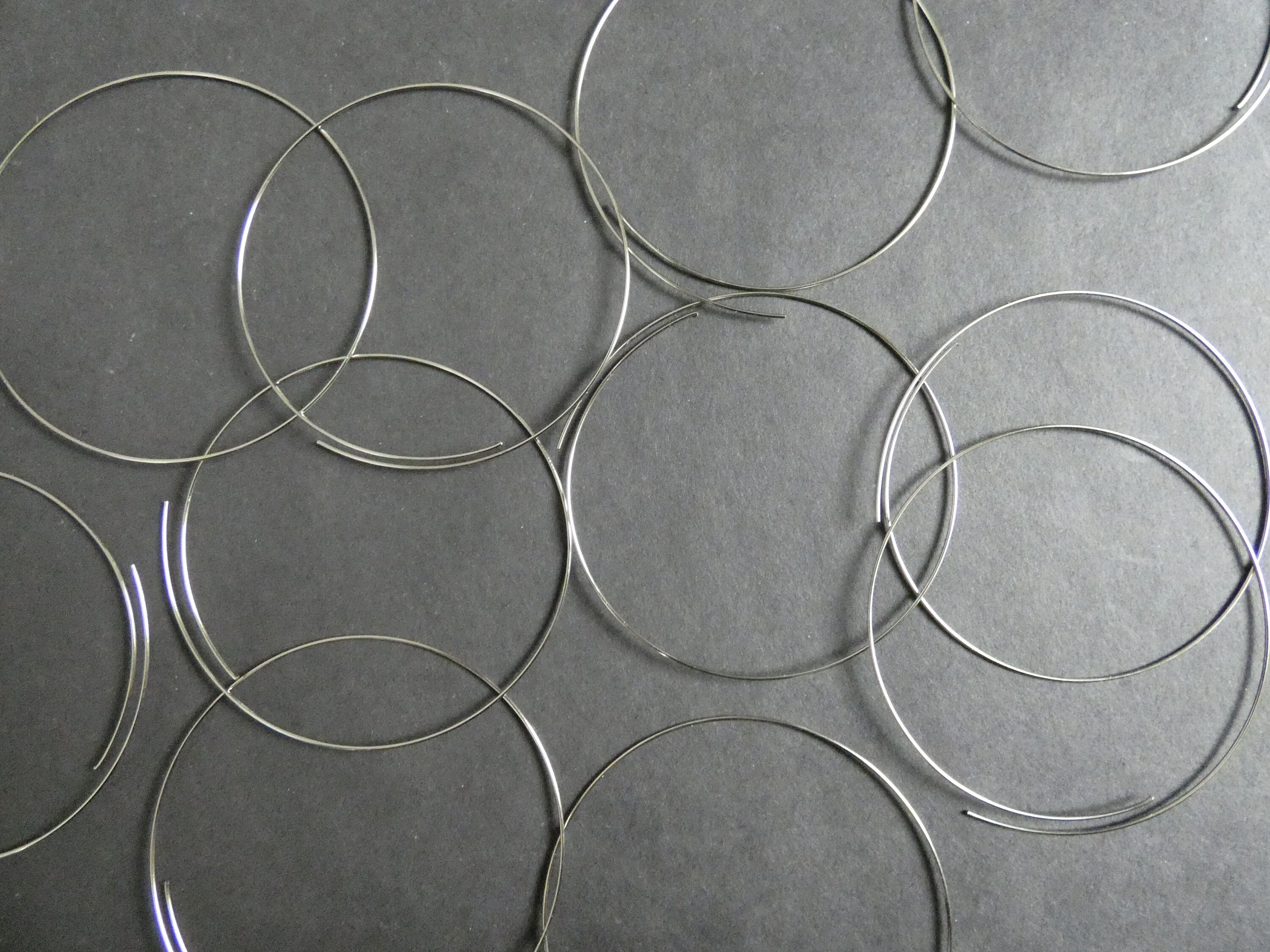 55mm Stainless Steel Memory Wire Bracelet Loop Silver Color Etsy