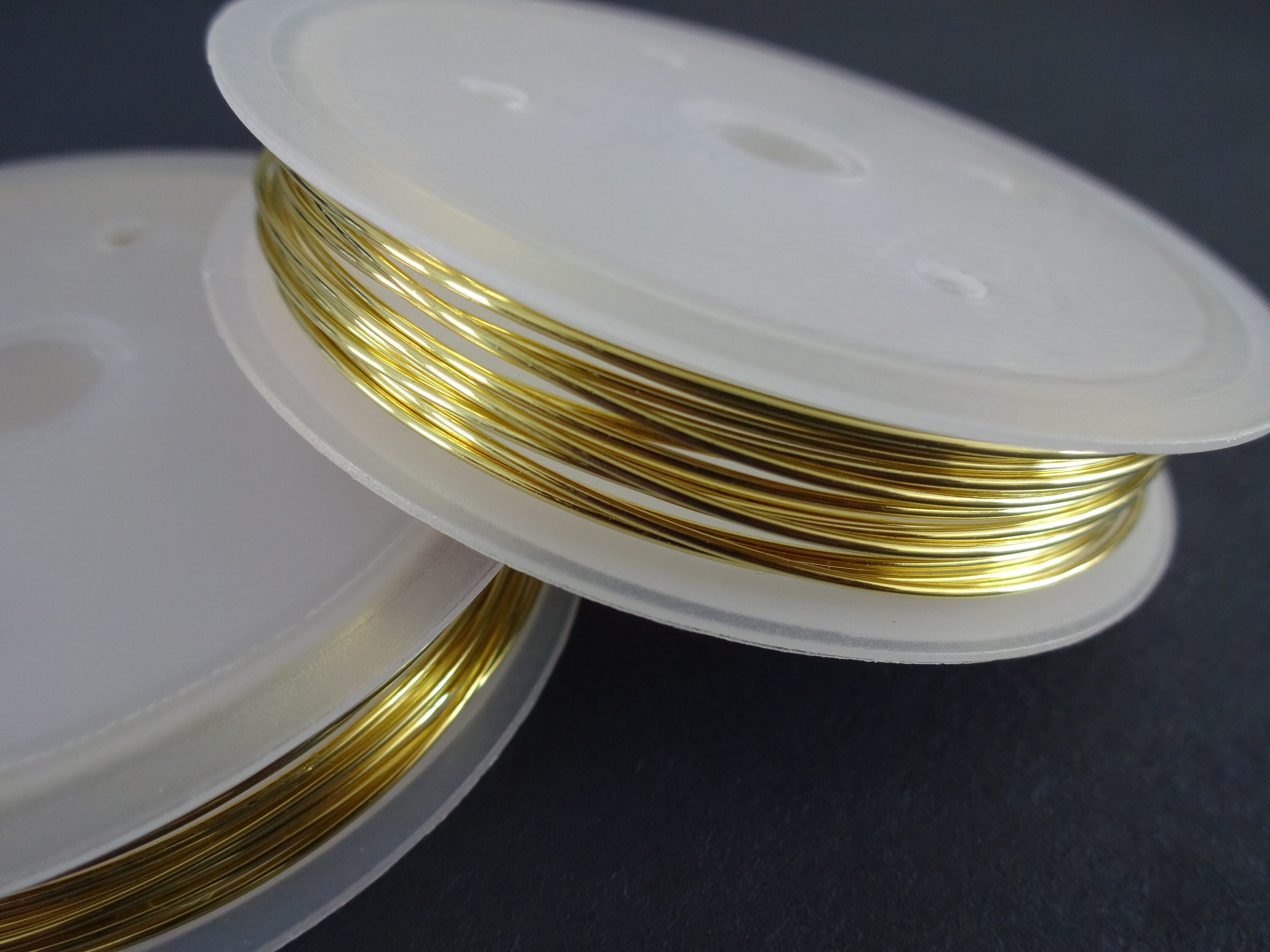 3 Meters of 0.8mm Copper Wire, Gold Color, 20 Guage Wire, Spools For ...