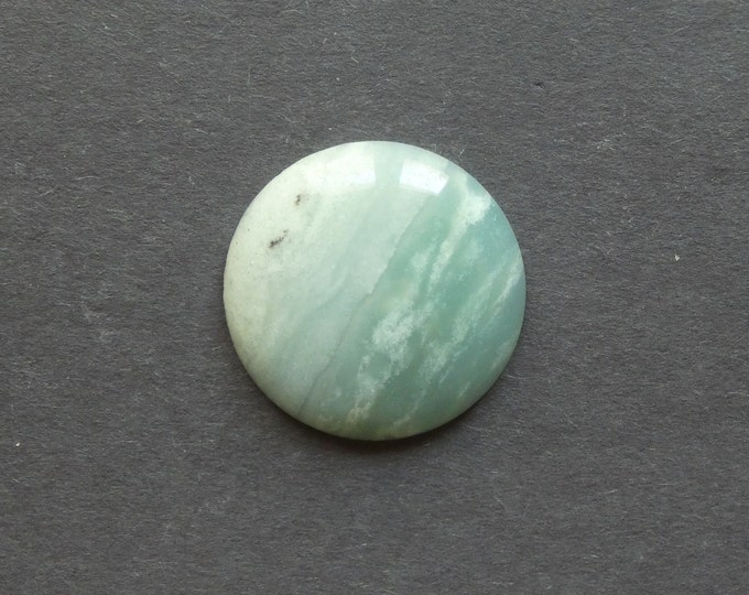 34x7mm Natural Amazonite Cabochon, Gemstone Cabochon, Dome, Green, One of a Kind, Only One Available, Amazonite Dome Cabochon, Unique