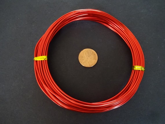 6 Meters of 1.5mm Red Aluminum Bendable Wire, 16 Gauge Wire, Craft and  Beading Wire, Red Color Wire for Jewelry Making & Wire Wrapping 