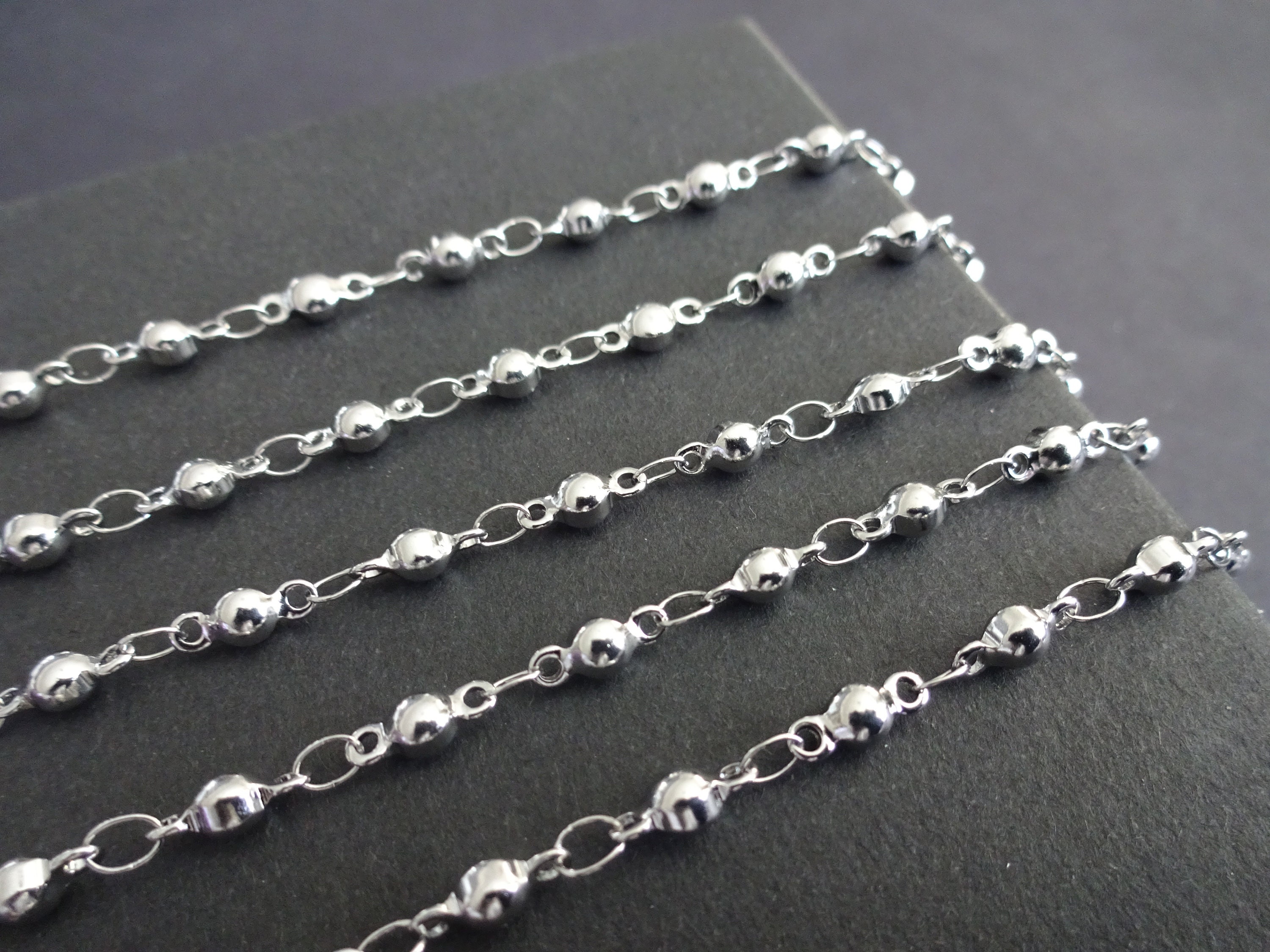 8mm Oversized Stainless Steel Ball Chain, Non Tarnish Chain,silver