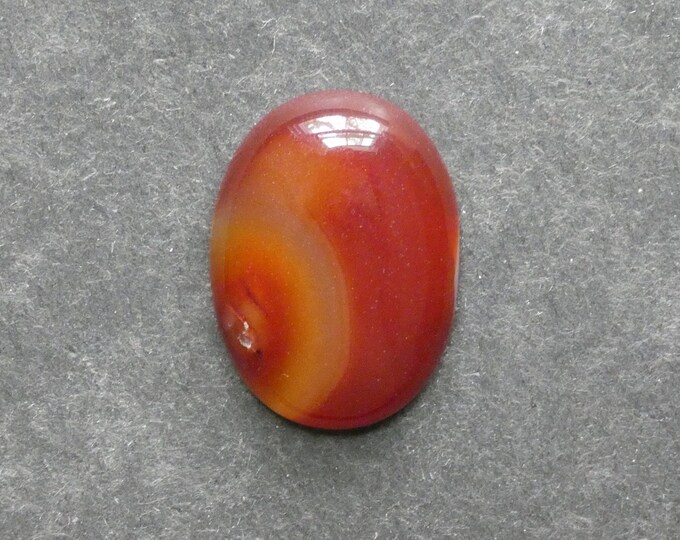 30x22mm Natural Red Agate Cabochon, Large Oval, Gemstone Cabochon, One of a Kind, Polished Cabochon, Only One Available, Unique Agate Stone