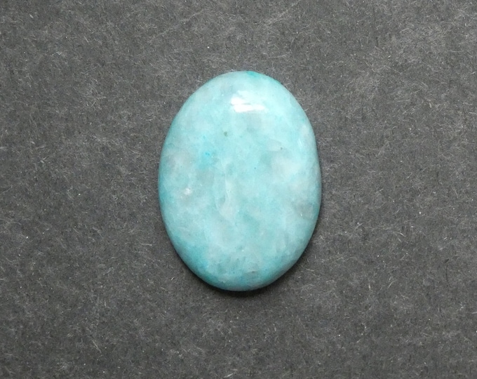 30x22mm Natural Calcite Cabochon, Gemstone Cabochon, Large Oval Cab, Blue, Dyed, One of a Kind, Only One Available, Unique Calcite Stone
