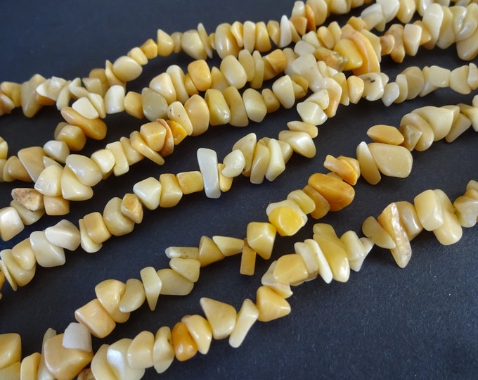 15.5 Inch Natural Golden Quartz 4-10mm Chip Bead Strand, About 100 Beads, Drilled Golden Quartz Crystals, LIMITED SUPPLY, Hot Deal!