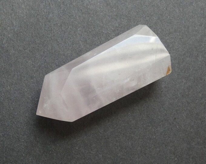 65x28mm Natural Rose Quartz Prism, Pink, Hexagon Prism, One Of A Kind, As Seen In Image, Only One Available, Home Decoration, Rose Quartz