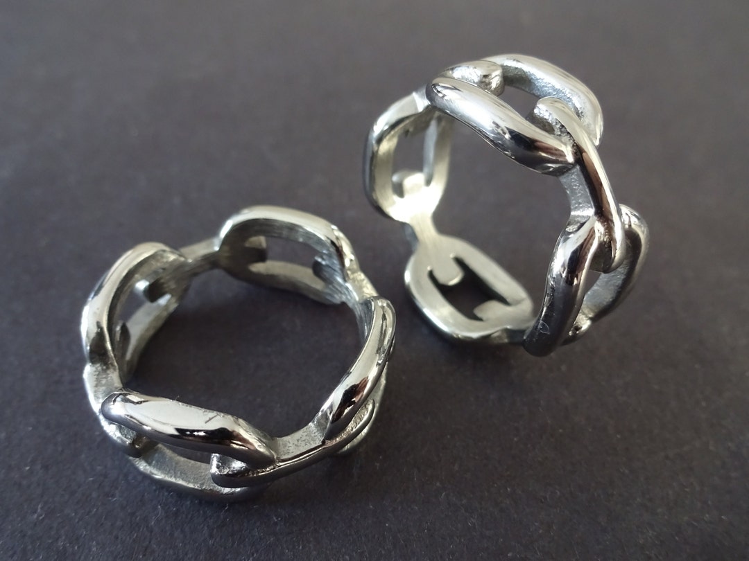 Clare Chain Link Ring With CZ Stone | Sterling Silver | Boma Jewelry | B Corp Certified Jewelry 8