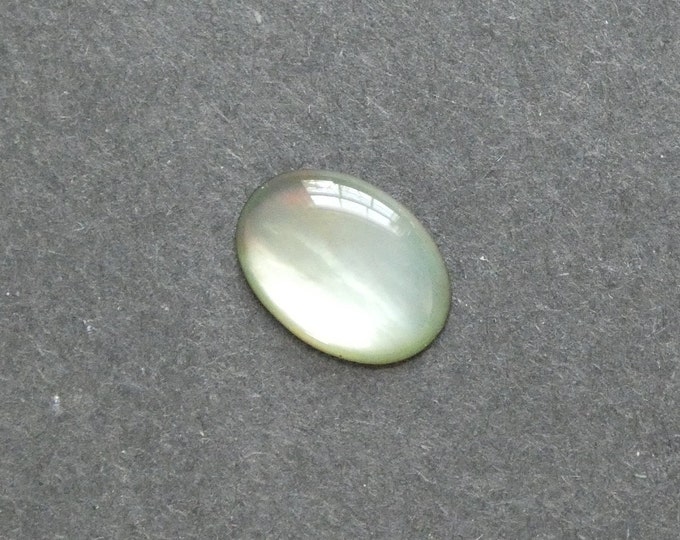 18x13mm Natural Black Lip Shell Cabochon, Pearlescent Sheen, One of a Kind, As Seen in Image, Only One Available, Seashell Cabochon, Unique