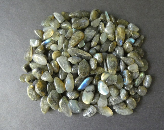 200 Grams Natural Labradorite Nuggets, Undrilled Chip Beads, 8-21x7-10mm, No Holes, Stone Nuggets, Lot Of Gemstone Pieces, Translucent