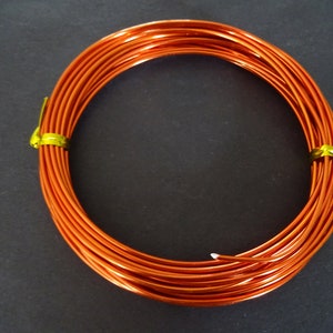 6 Meters Of 1.5mm Orange Red Aluminum Bendable Wire, 16 Gauge Wire, Craft and Beading Wire, Orange Wire For Jewelry Making & Wire Wrapping