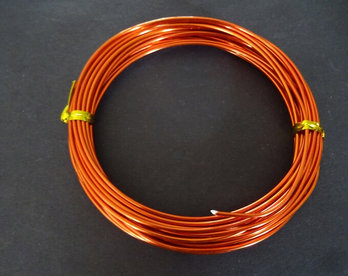 6 Meters Of 1.5mm Orange Red Aluminum Bendable Wire, 16 Gauge Wire, Craft and Beading Wire, Orange Wire For Jewelry Making & Wire Wrapping