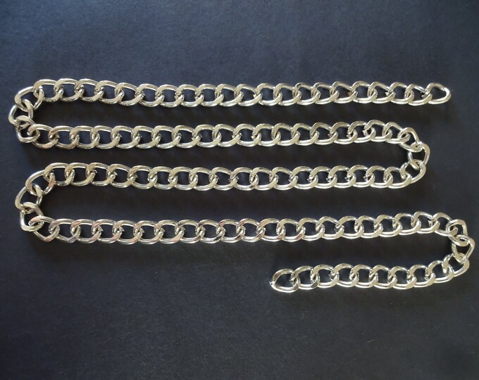1 Meter Iron Curb Chain, Unwelded, 17x13x2.8mm Chain Bulk Lot, Silver Color, Large Necklace Chain, Jewelry Supply, LIMITED SUPPLY, Hot Deal!