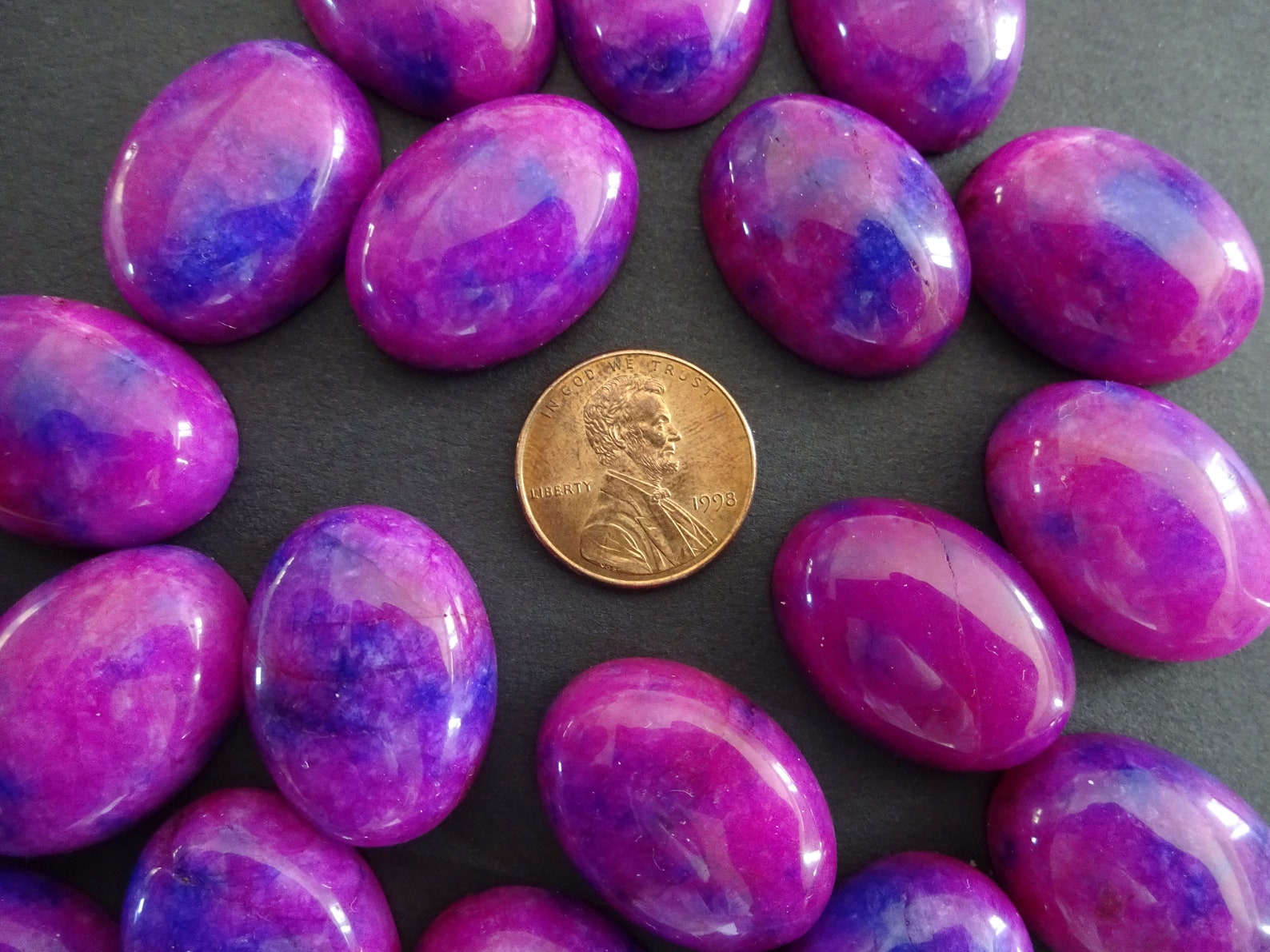 25x18x8mm Natural White Jade Dyed Gemstone Cabochon Oval | Etsy