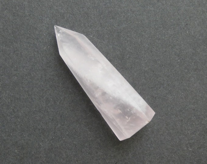 70x22mm Natural Rose Quartz Prism, Pink, Hexagon Prism, One Of A Kind, As Seen In Image, Only One Available, Home Decoration, Rose Quartz
