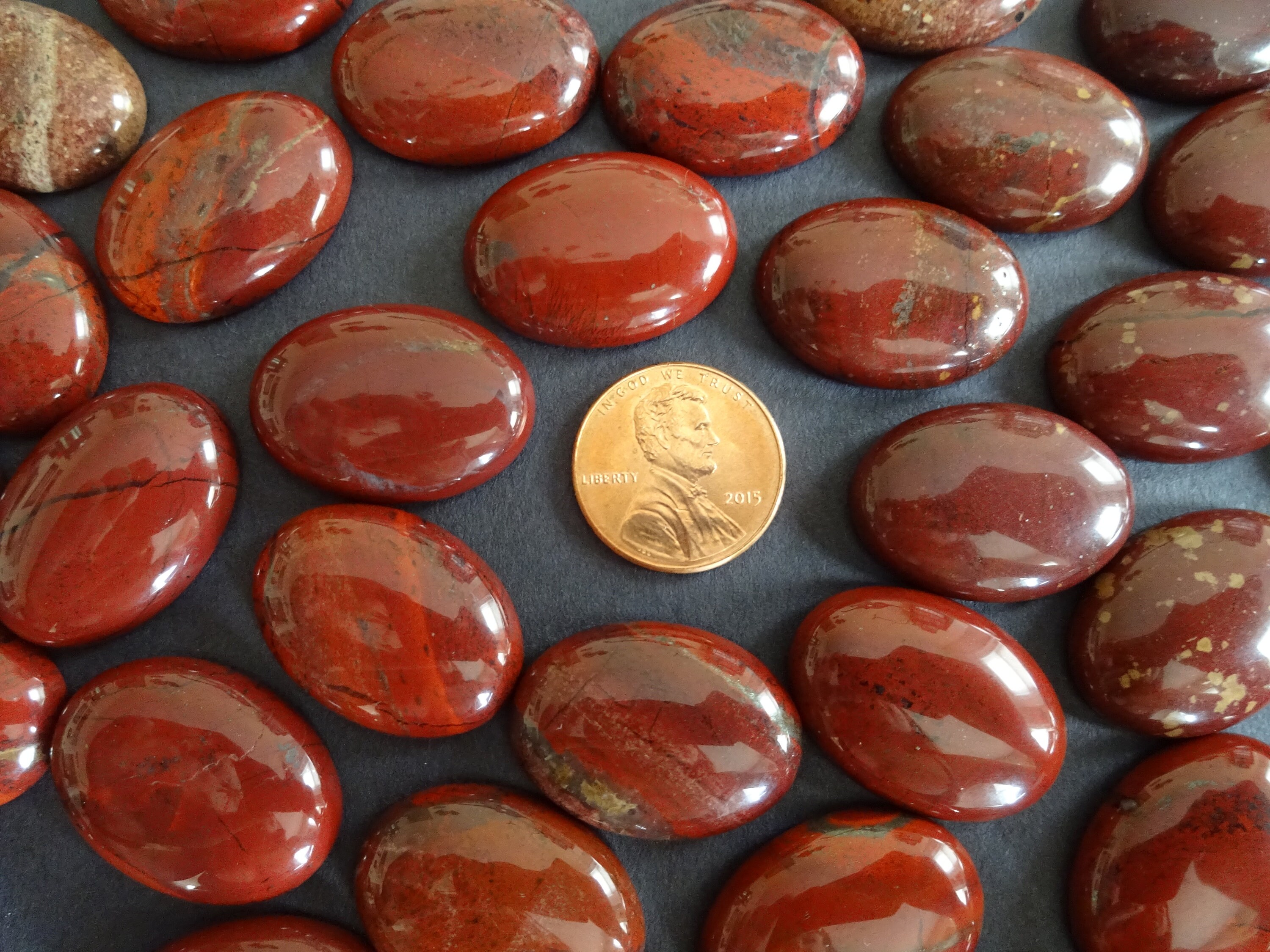 25x18x7mm Natural Rainbow Stone Cabochon, Oval Cabochon, Polished Gem