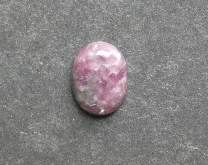 20x15x6mm Natural Lepidolite Cabochon, Gemstone Cabochon, One of a Kind, Purple, Large Oval, Only One Available, Polished Lepidolite Stone