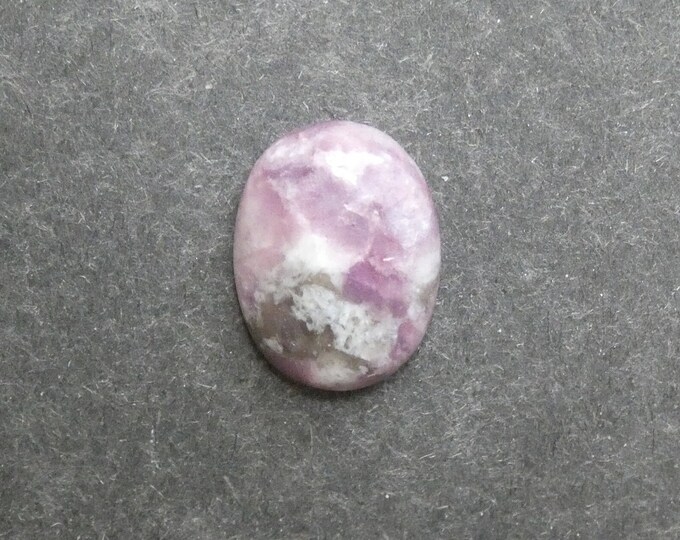 20x15x6mm Natural Lepidolite Cabochon, Gemstone Cabochon, One of a Kind, Purple, Large Oval, Only One Available, Polished Lepidolite Stone