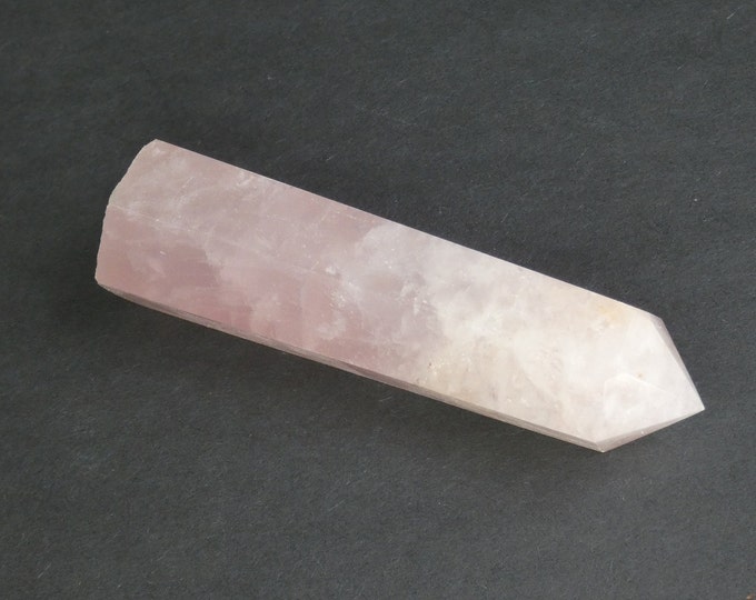 88x27mm Natural Rose Quartz Prism, Pink, Hexagon Prism, One Of A Kind, As Seen In Image, Only One Available, Home Decoration, Rose Quartz