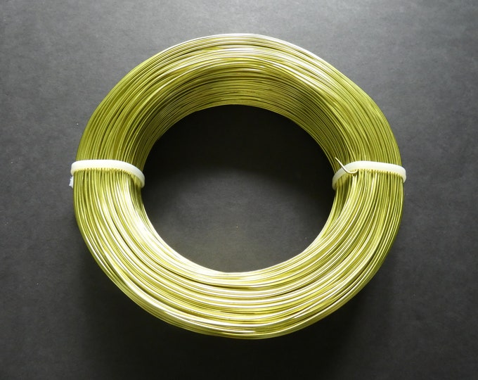 200 Meters Of 1mm Green Yellow Aluminum Jewelry Wire, 1mm Diameter, 500 Grams Beading Wire, Yellow Metal Wire, Jewelry Making, Wire Wrapping