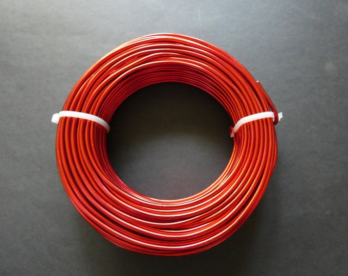 25 Meters Of 3mm Red Jewelry Wire, 3mm Diameter, 500 Grams Of Beading Wire, Red Metal Wire For Jewelry Making & Wire Wrapping, Wire Lot