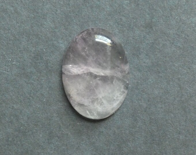 30x22mm Natural Fluorite Cabochon, Large Oval, Gemstone Cabochon, Purple, One of a Kind, Only One Available, Unique Fluorite Cabochon