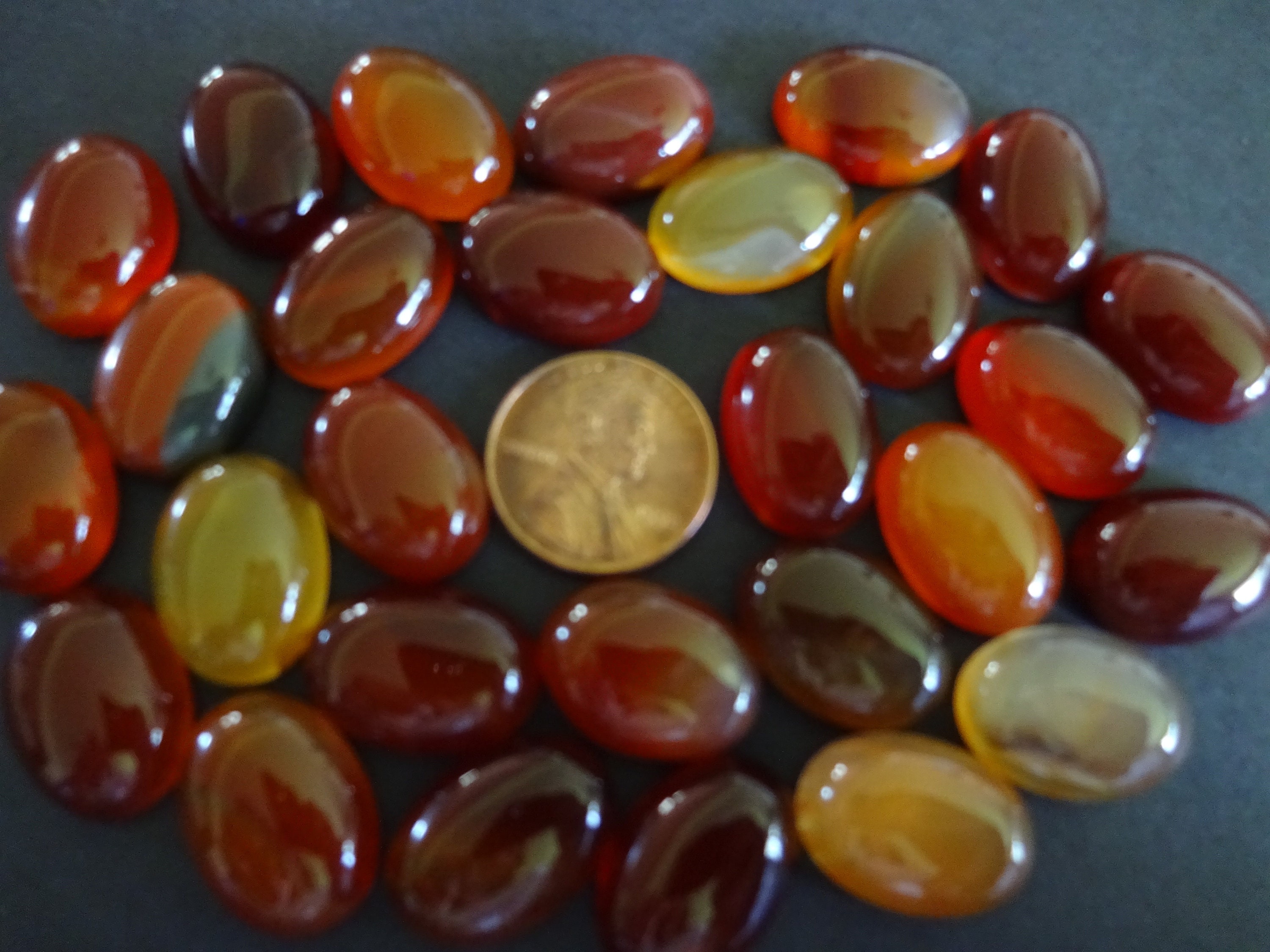 4pcs x Oval 18x13mm Natural Carnelian Cabochon CAROVCB1813