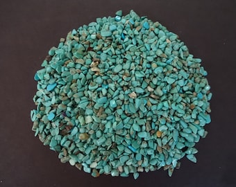 250 Grams Natural Dyed Howlite Nuggets, Undrilled, 2-8x2-4mm Size, No Holes, Teal Blue, Synthetic Turquoise Mineral Pieces, High Grade