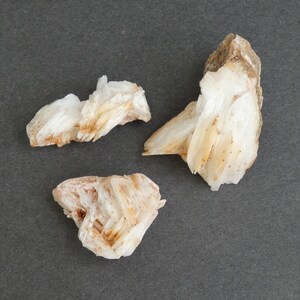36-54mm 3 PACK Natural Barite with Vanadinite Cluster, One of a Kind 3 Pack, As Pictured Bladed Barite Cluster, Barite with Vanadinite