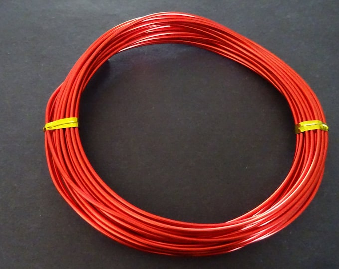 6 Meters Of 1.5mm Red Aluminum Bendable Wire, 16 Gauge Wire, Craft and Beading Wire, Red Color Wire For Jewelry Making & Wire Wrapping