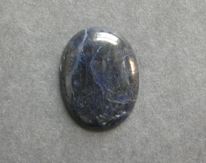 40x30mm Natural Sodalite Cabochon, Gemstone Cabochon, One of a Kind, Large Oval, Blue, Only One Available, Unique Sodalite Cabochon