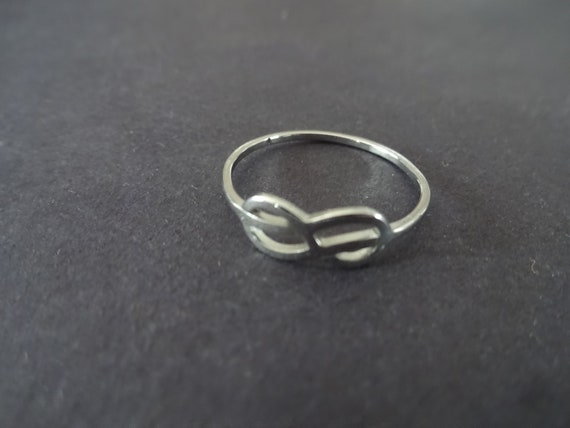 Stainless steel infinity best sale ring