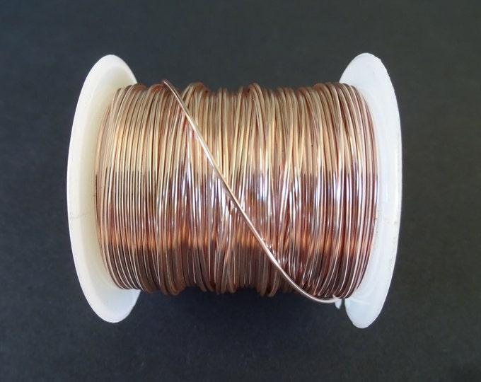 8 Meters of 0.8mm Copper Wire, Pink Color, 20 Guage Wire, Spools For Beading and Jewelry Making, Bead Wire, Wire Wrapping