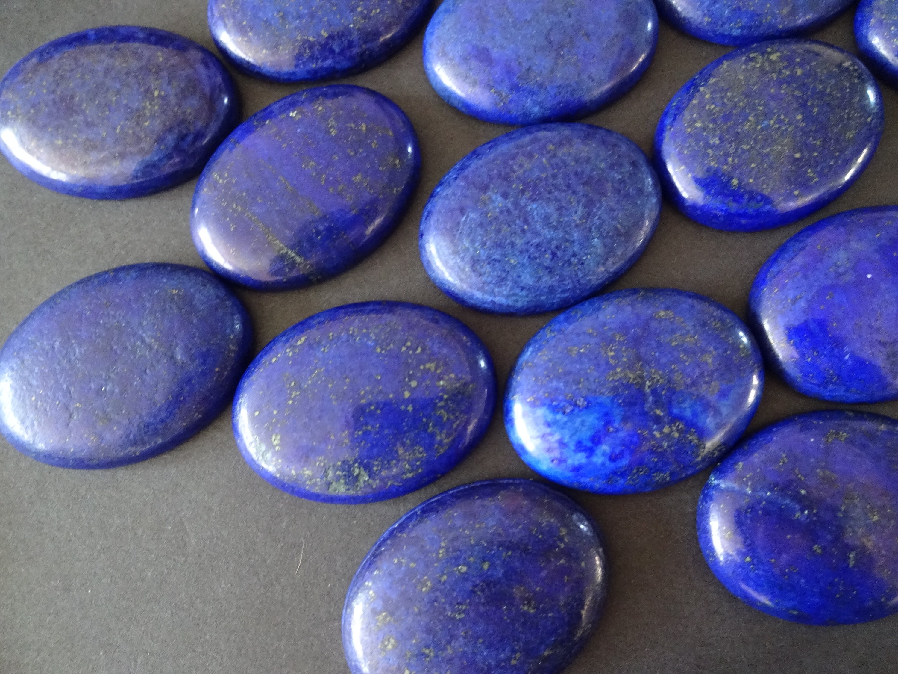 40x30mm Natural Lapis Lazuli Gemstone Cabochon, Dyed, Oval Cabochon ...