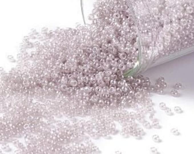 15/0 Toho Seed Beads, Ceylon Grape Mist (151), 10 grams, About 3000 Round Seed Beads, 1.5mm with .7mm Hole, Ceylon Finish
