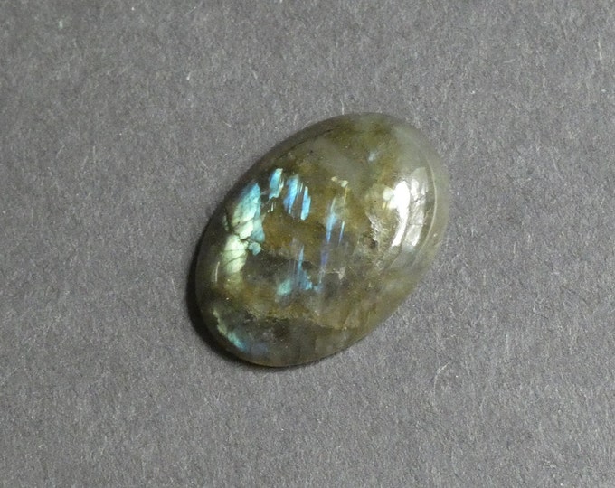 25x18x6mm Natural Labradorite Cabochon, Oval, One of a Kind, Gemstone Cabochon, As Seen in Image, Only One Available, Iridescent Labradorite