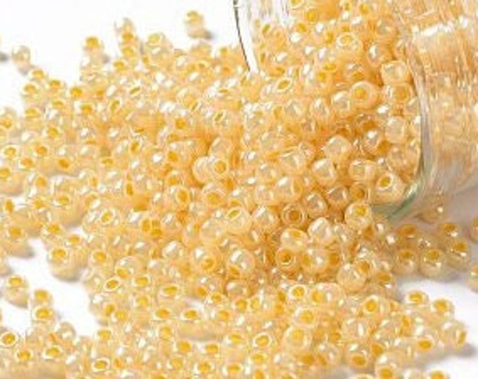 11/0 Toho Seed Beads, Ceylon Custard (903), 10 grams, About 1110 Round Seed Beads, 2.2mm with .8mm Hole, Ceylon Finish