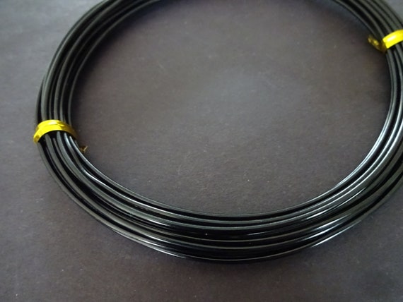 6 Meters of 1.5mm Black Aluminum Bendable Wire, 16 Gauge Wire, Craft and  Beading Wire, Black Color Wire for Jewelry Making & Wire Wrapping 