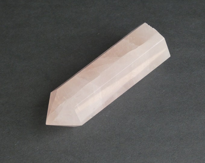 77x25mm Natural Rose Quartz Prism, Pink, Hexagon Prism, One Of A Kind, As Seen In Image, Only One Available, Home Decoration, Rose Quartz