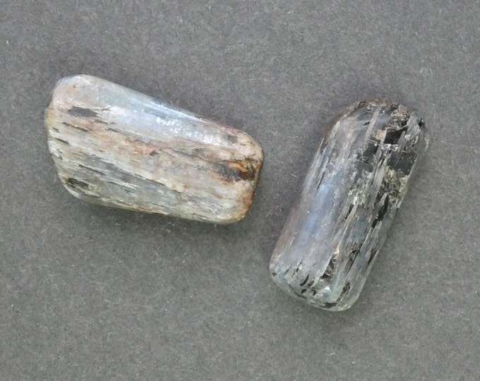40x18-22mm Natural Kyanite 2 Pack, One of a Kind 2 Pack Kyanite, As Pictured Kyanite Stones, Large Kyanite, Set of Two, Unique Kyanite
