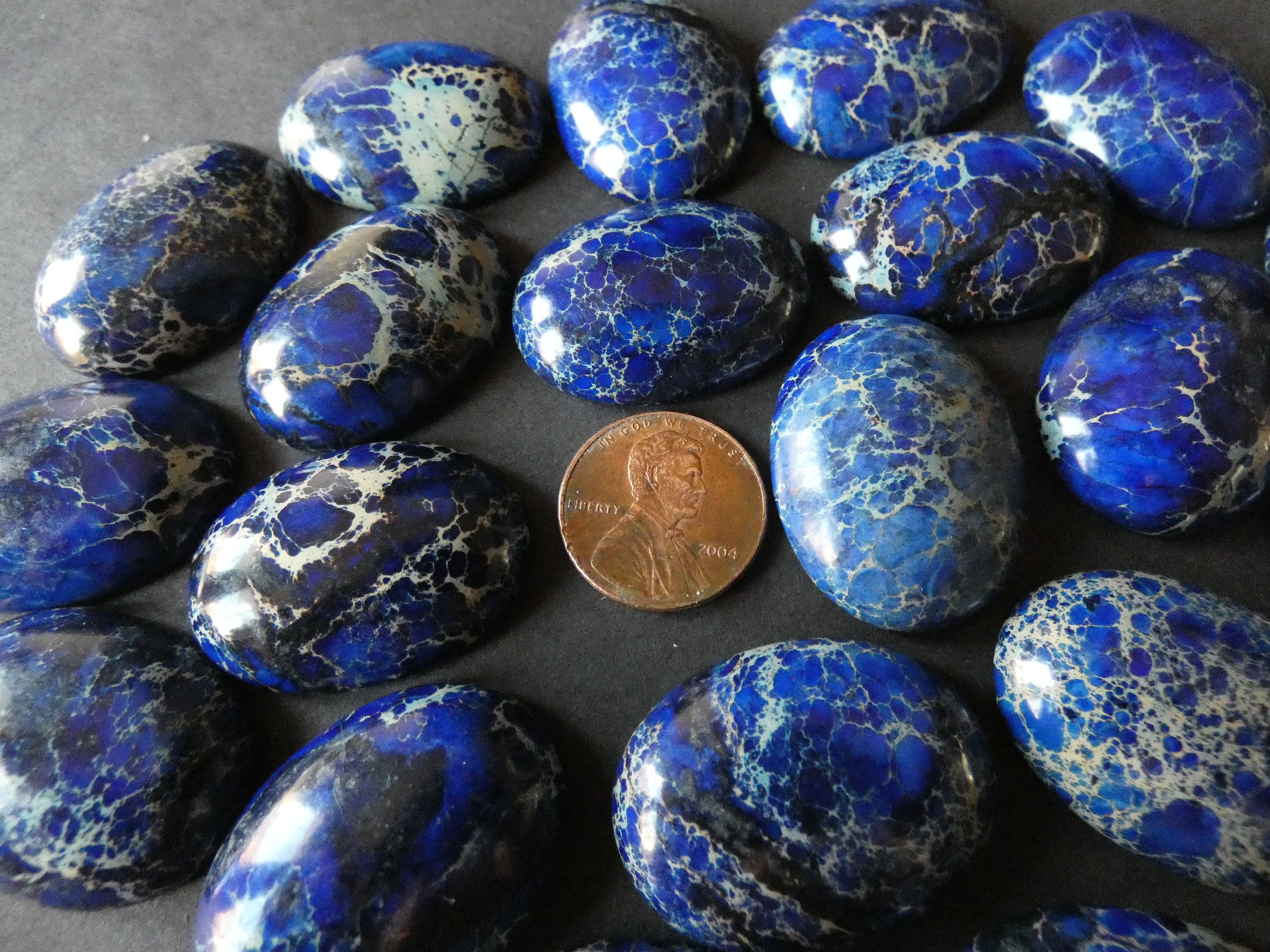30x22mm Regalite Cabochon, Dyed Oval Cabochon, Polished Regalite Stone ...