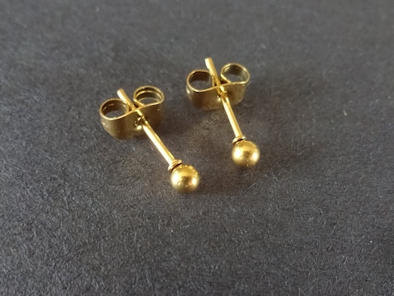 Coppia Di Puce Boule 3mm In Acciaio Inossidabile - Orecchini A Clips Ipoallergenici, Argento, Senza Marchio - Foto 5