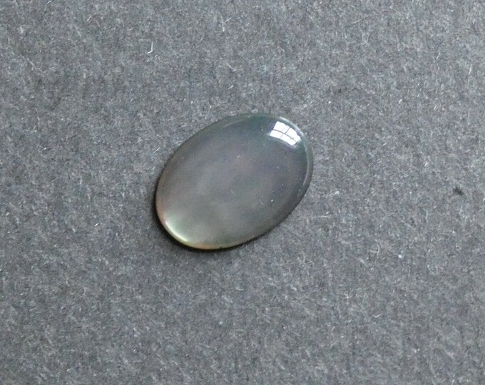 18x13mm Natural Black Lip Shell Cabochons, Black Iridescent Ovals, One Of A Kind, As Seen In Image, Only One Available, Seashell Cabs