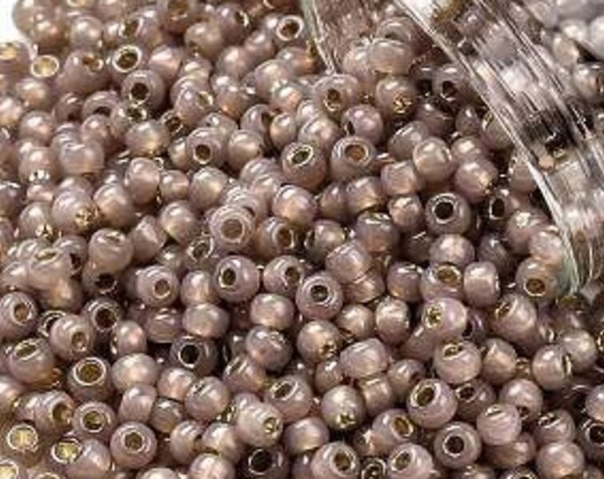 8/0 Toho Seed Beads, Inside Color Crystal Yellow (2151), 10 grams, About 220 Round Seed Beads, 3mm with 1mm Hole, Inside Color Finish