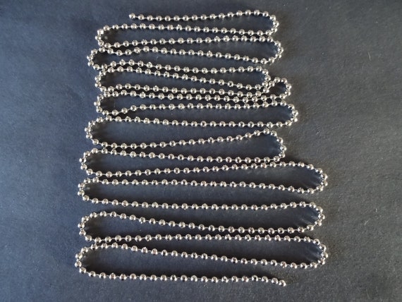 ネックレス・ペンダント Cutting Ball Chain Necklace #5832 Brass 2 Meter (6.5 Feet) Ball Chain, Classic Silver Color