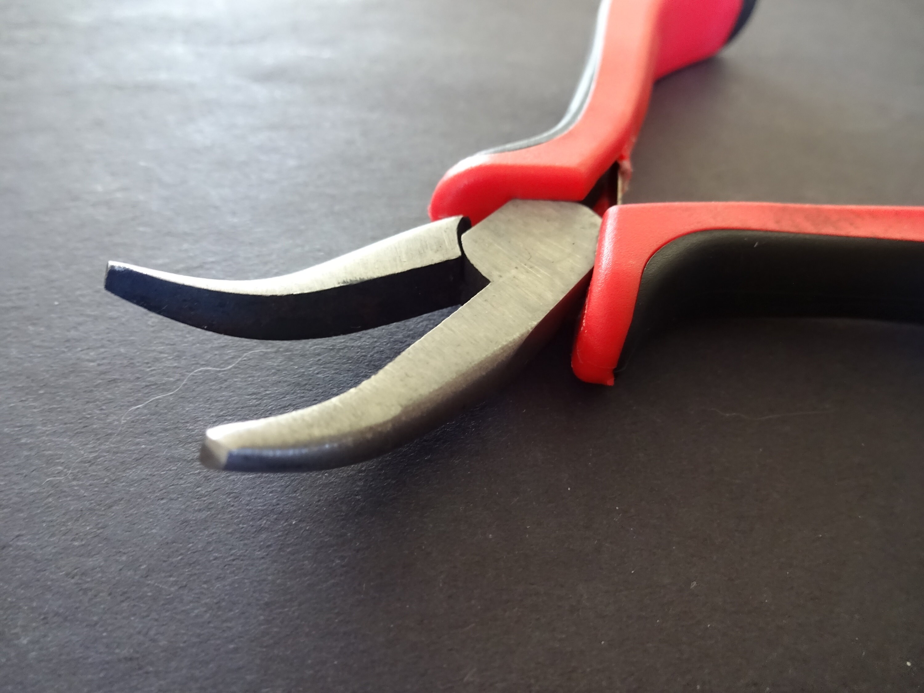 Jewelry Bent Nose Pliers, 130mm Crafting Pliers, Metal With Rubber
