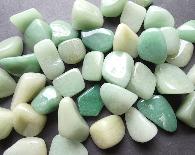 5 Pack Natural Green Aventurine Stones, 17-34mm, Undrilled, Polished, No Holes, Lot Of Nuggets, Aventurine Nugget,Decorative Gem