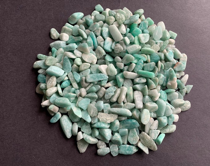 200 Grams Natural Amazonite Nuggets, Undrilled, 7-21x6-8x3-6mm Size, No Holes, Teal Blue, Amazonstone Mineral Nuggets, Amazonite Chips