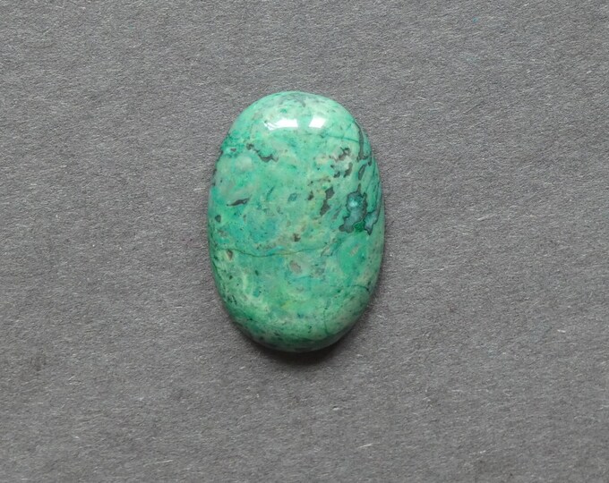 30x20x7mm Natural Ripple Jasper Cabochon, Gemstone Cabochon, Green, Dyed, Large Oval, One of a Kind, Only One Available, Jasper Cabochon