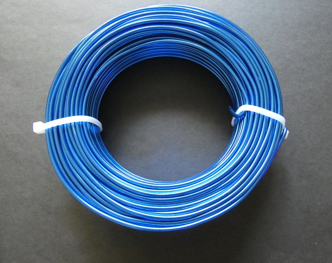 35 Meters Of 2.5mm Blue Aluminum Jewelry Wire, 2.5mm Diameter, 500 Grams Of Beading Wire, Royal Blue Metal Wire For Jewelry Making, Wire Lot