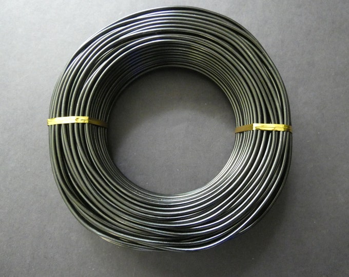 35 Meters Of 2.5mm Black Aluminum Jewelry Wire, 2.5mm Diameter, 500 Grams Of Beading Wire, Black Metal Wire, Jewelry Making & Wire Wrapping