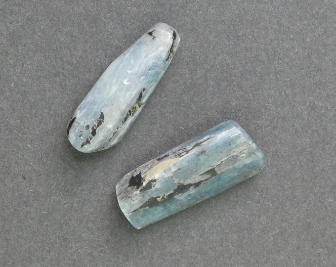 46-48x16-19mm Natural Kyanite 2 Pack, One of a Kind 2 Pack Kyanite, As Pictured Kyanite Stones, Large Kyanite, Set of Two, Unique Kyanite